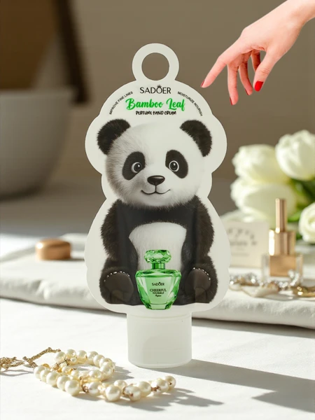 Sadoer Bamboo Leaf krema za roke 50 ml v embalaži Panda – Aurelia Edition