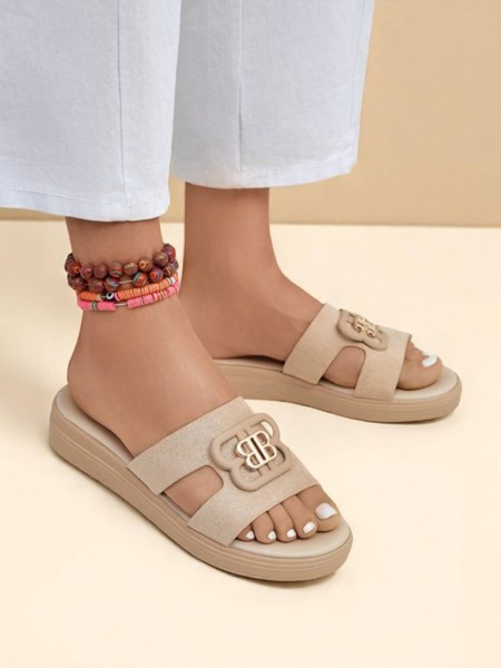 Royalfashion Ženski natikači s ploskim podplatom ChicStep