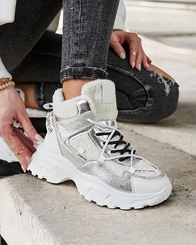 Royalfashion Dámske tenisky s teplou podšívkou Pieco