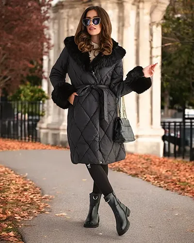 Royalfashion Dámska prešívaná zimná bunda