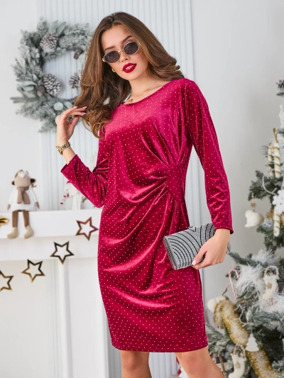 Royalfashion Ženské šaty s ruchingom