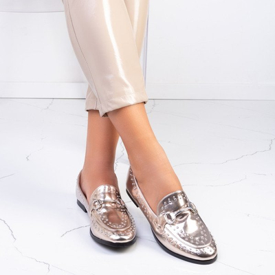 Zlaté mokasíny s trysky Idaho - Obuv 1