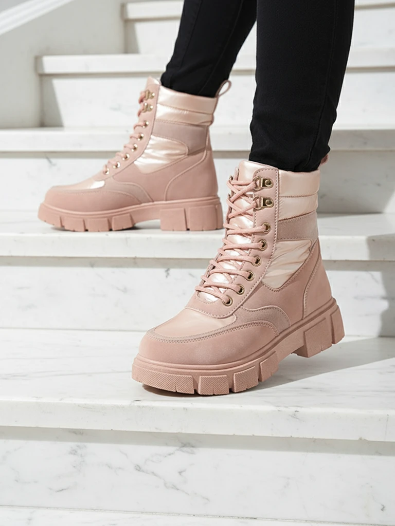 Bootsy Fuego Rosa - Stilski ženski čevlji z ravno peto