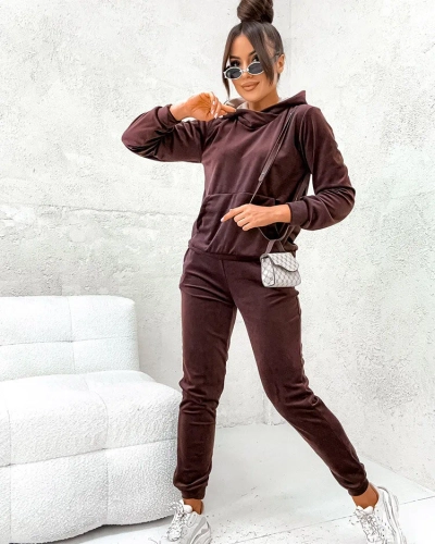 Royalfashion Dámsky bavlnený a'la velúrový set