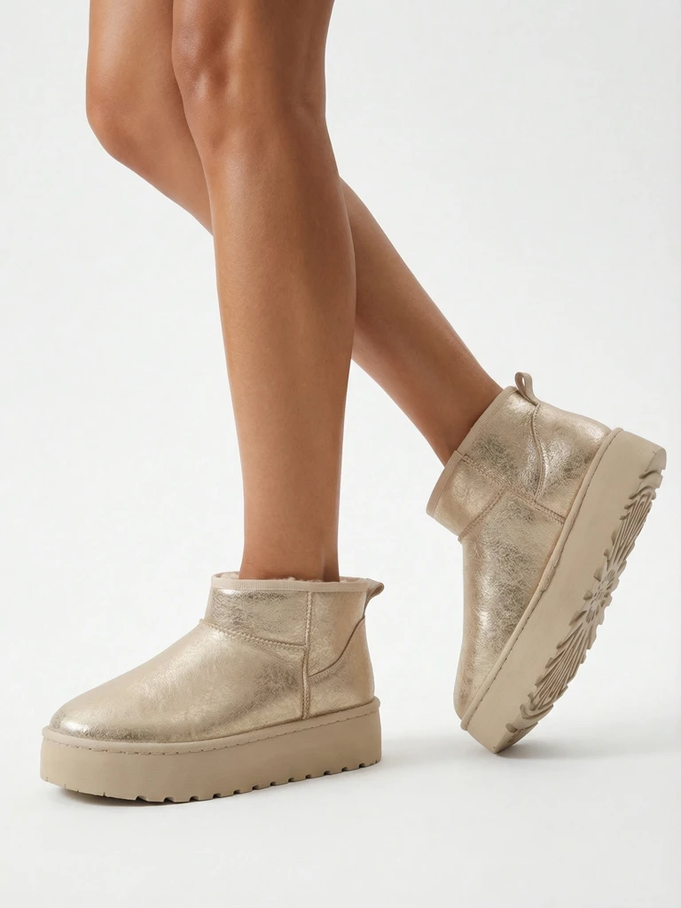 Royalfashion Dámske snehule na platforme a'la Dagodo