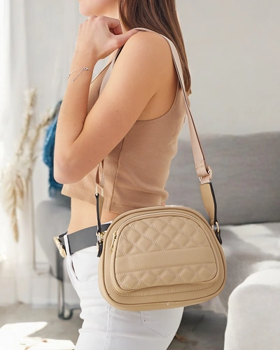 Royalfashion Oválny malý dámsky kabelka vyrobená z ekokože