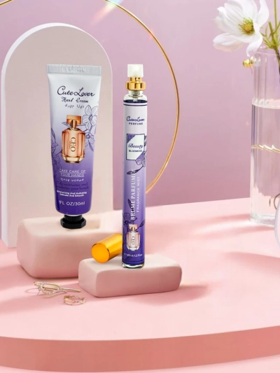 Komplet CaleoLuna Blooming – Krema za Roke in Parfum, 30 ml, 35 ml