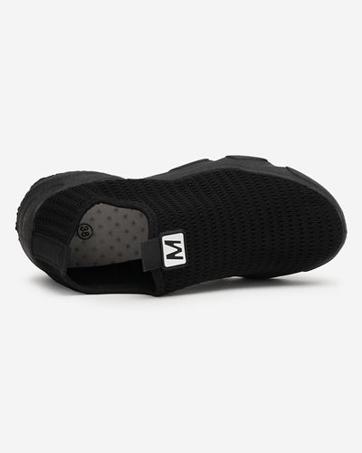 Čierne dámske nazúvacie športové topánky Rulinso - Obuv