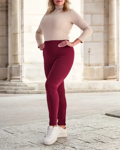 Royalfashion Dámske zateplené tregínsy PLUS SIZE