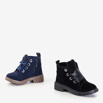 Tmavomodré detské členkové topánky Meveye - Obuv