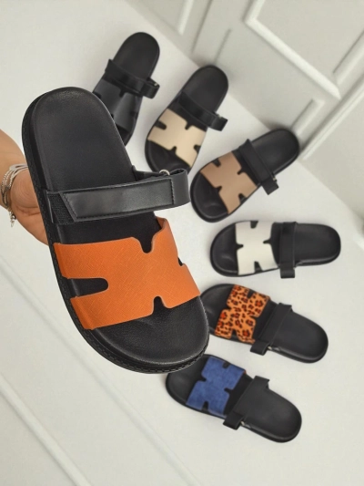 Royalfashion Dámske slip-on sandále z ekokože FlexiComfi