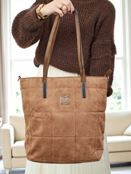 Ženska shopper torbica Caryenne iz eko semiša