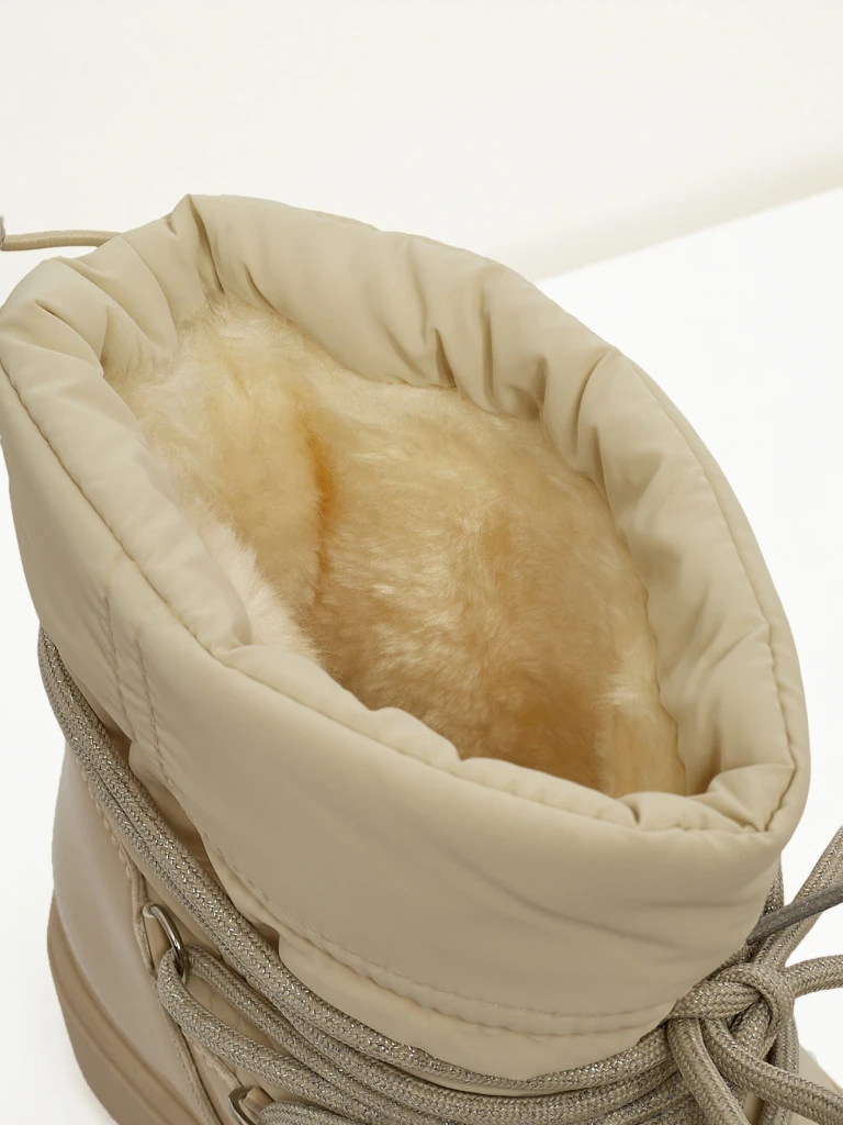 Ženski škornji a'la sneg z ovčjo kožo Lysmora