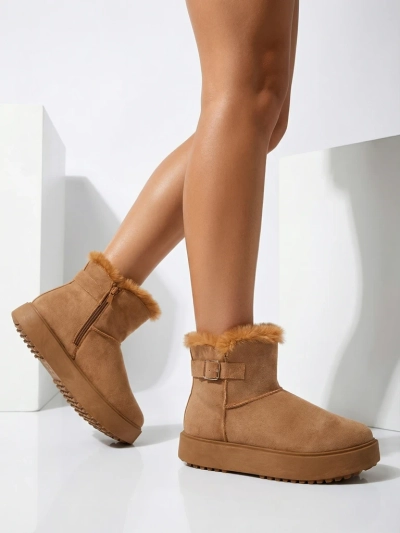 Royalfashion Kratki ženski škornji a'la za sneg Aurelia Classico