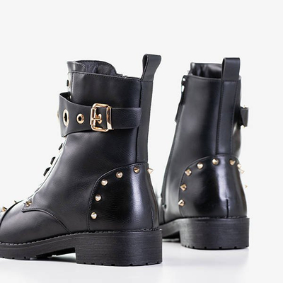 Čierne dámske kabelky s cvočkami Chara - Obuv