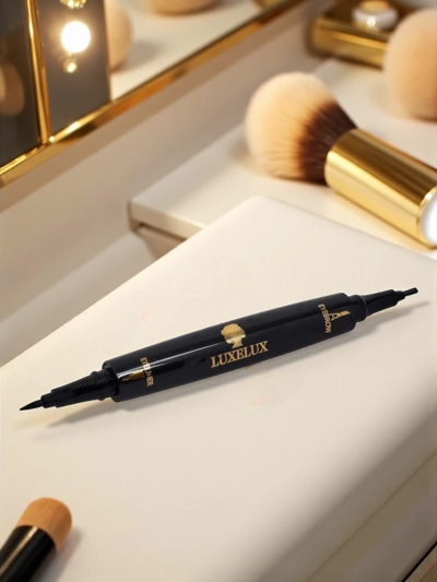 Luxelux Eyeliner in pisalo za obrvi 2v1