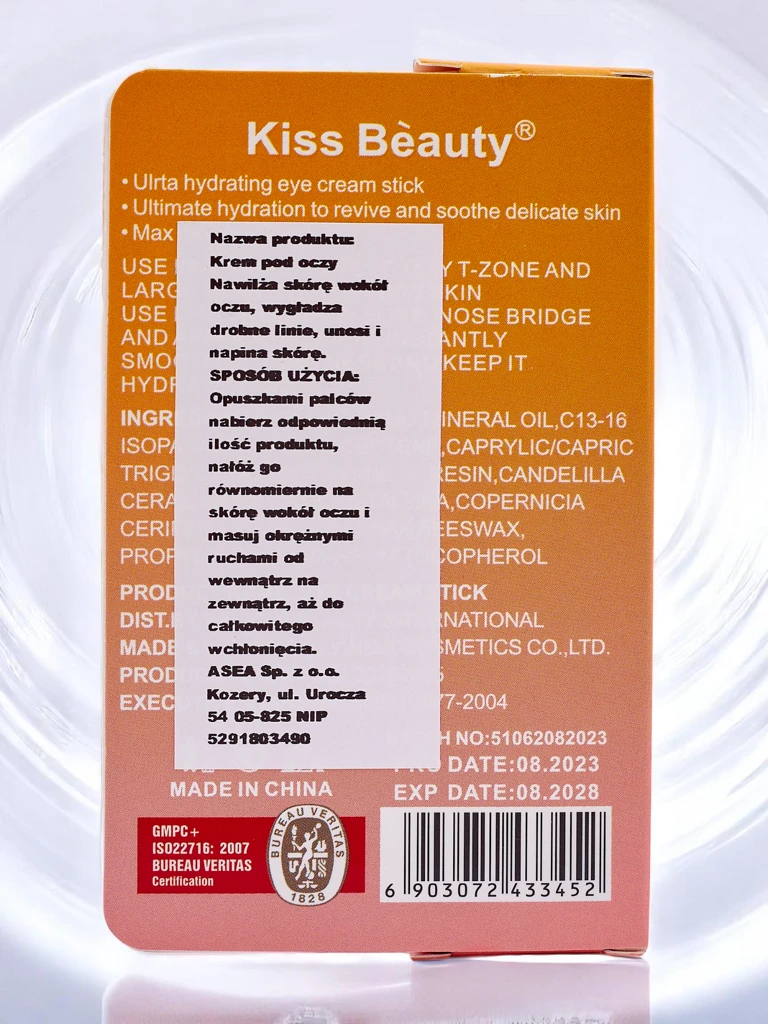 Proti vráskam, hydratačný a regeneračný ružový očný krém v tyčinke