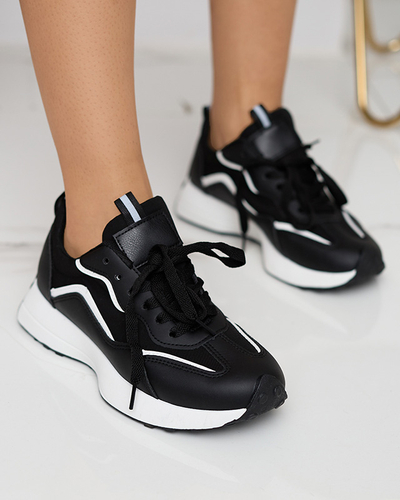 OUTLET Čierna dámska športová obuv Qsially- Obuv