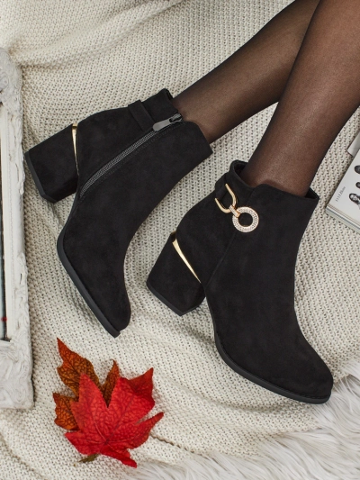 Ženski gležnjarji iz eko semiša s peto Talrima