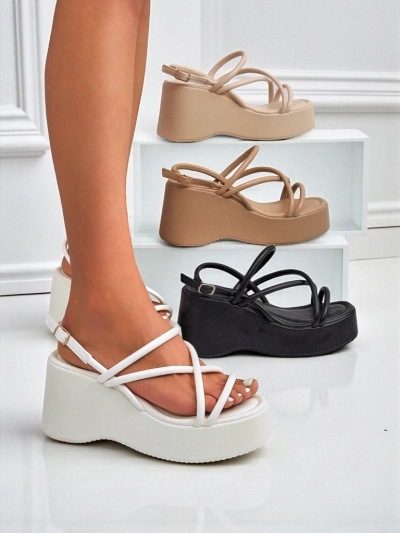 Royalfashion Ženski sandali s polno peto Skyline Straps
