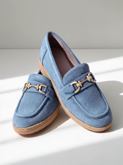 Royalfashion Dámske baleríny s dekoratívnym detailom na špičke