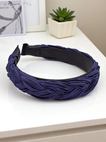 Royalfashion Pletená krepovaná čelenka do vlasov Nina