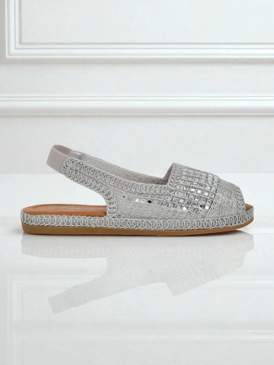 Royalfashion Ženski sandali espadrile z cirkoni Belle Sparkle