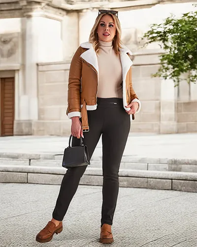 Dámske čierne zateplené trenírky PLUS SIZE - Oblečenie