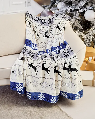 Royal Fashion Vianočná prikrývka 200x220