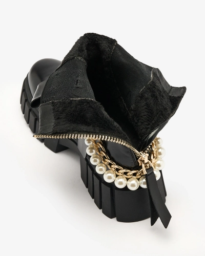 Royalfashion Čierne dámske čižmy Zifosca