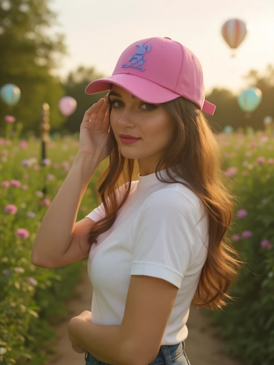 Royalfashion Čiapka s nášivkou žmurkajúceho králika