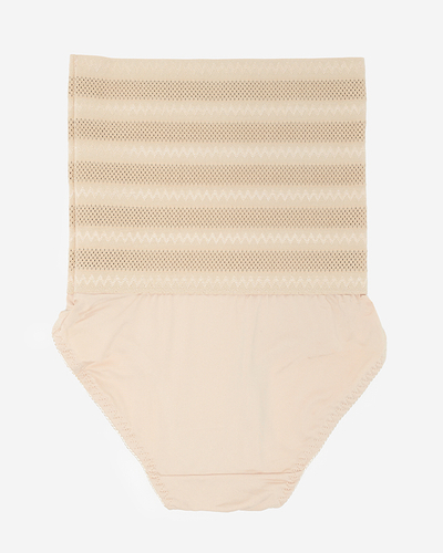 Béžové dámske modelingové nohavičky PLUS SIZE - Spodná bielizeň