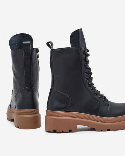 Royalfashion Dámske bagger čižmy z ekokože Vederme