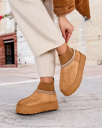 Royalfashion Krátke ženské snehové topánky Nananna