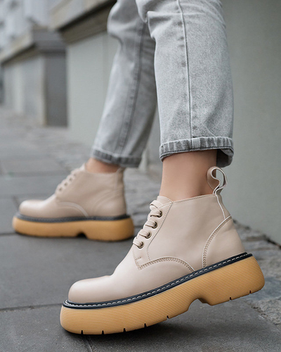 Dámske čižmy v béžovej farbe Tarraf- Footwear