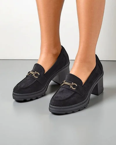 Royalfashion Dámske poltopánky na podpätku Tollinge