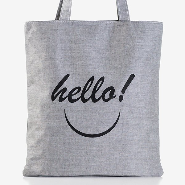 Dámska sivá potlačená taška - Kabelky