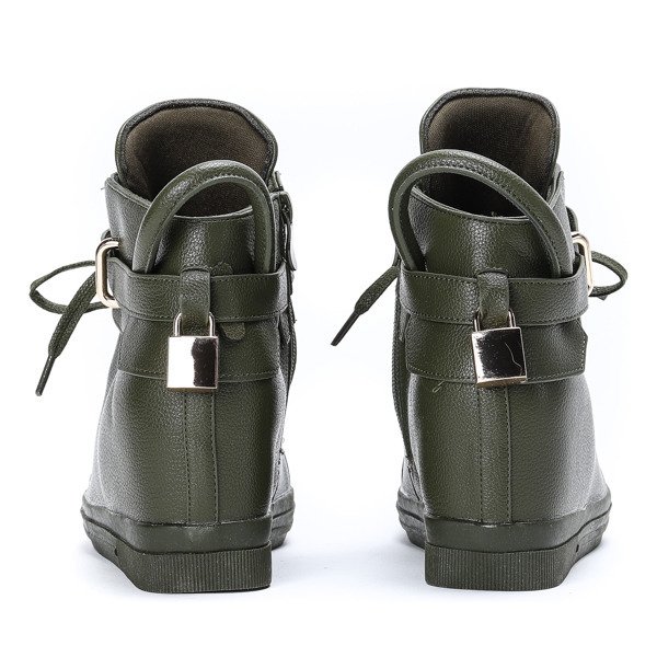 Zelené tenisky s vnútorným klinom Sinnea - Obuv