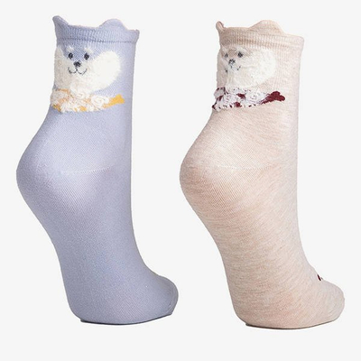 Dámske členkové ponožky 5 / balenie - Ponožky