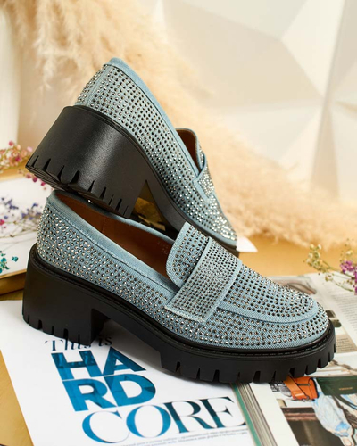 Royalfashion Dámske mokasíny so zirkónmi Epolls