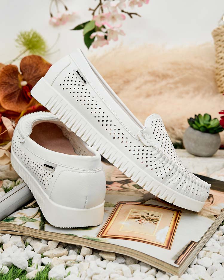 Royalfashion Dámske kožené mokasíny Nafis