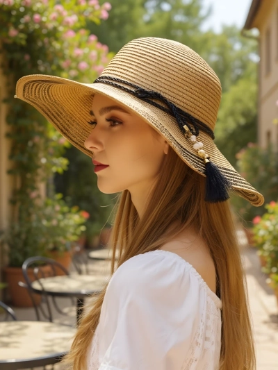 Royalfashion Dámsky slamený klobúk Rionnav