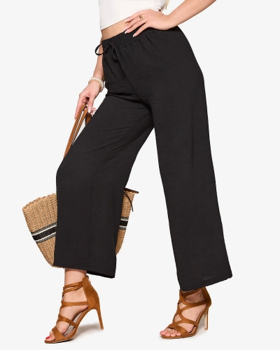 Čierne dámske palazzo- Oblečenie