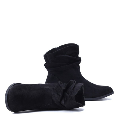 Czarne botki Peggy- Obuwie