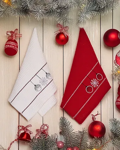 Royalfashion Holiday uteráková sada Veselé Vianoce