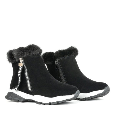 Dětské černé sportovní boty Zimní - obuv