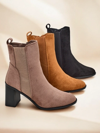 Royalfashion Damské kotníkové čižmy na podpätku Enotto