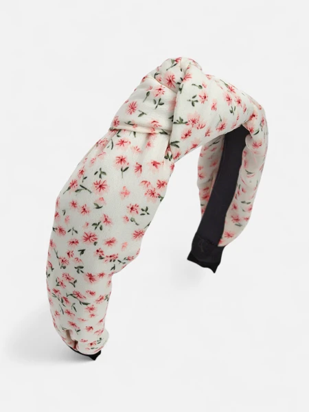 Royalfashion Naglavni trak za lase s prepletanjem v cvetove