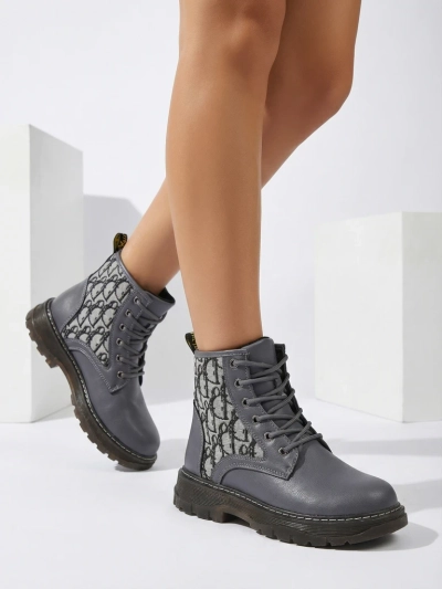 Royalfashion Dámske členkové topánky s potlačou Efrioz