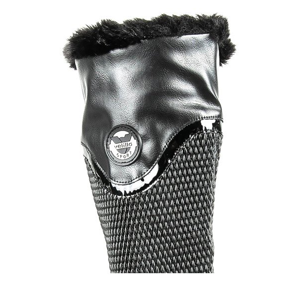 Čierne topánky na nízkom stĺpiku Meri - Obuv